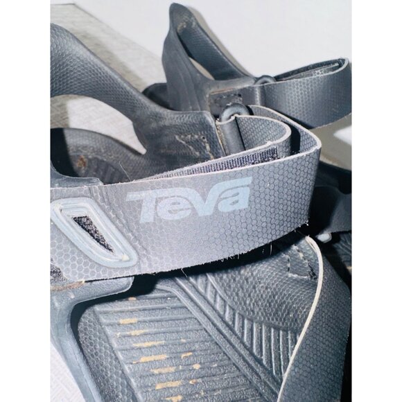 Teva Adjustable Black Sandals 4 Open-Toe Lightweight Trail Hiking Outdoor Shoes - Picture 4 of 10